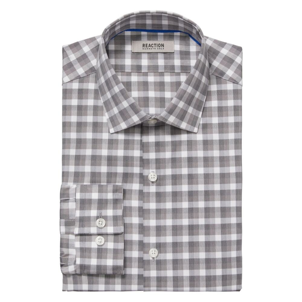 Kenneth Cole Reaction Mens Techni Cole Slim Fit Flex Stretch Dress Shirt 2XL NWT